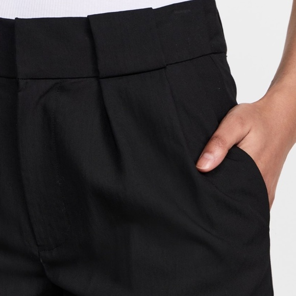 Proenza Schouler Black Drapey Suiting Trousers Size 4 NWT - Picture 2 of 12